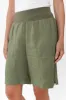 Aster Khaki Linen Shorts sold by Blue Bungalow