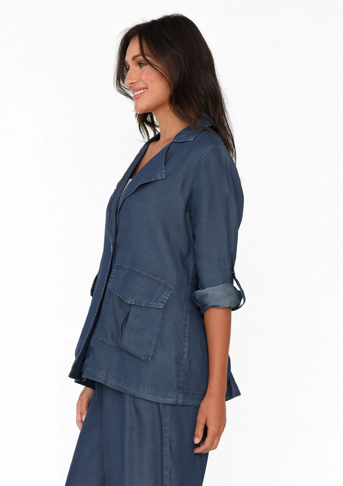 Lara Blue Denim Jacket sold by Blue Bungalow product image thumbnail 5