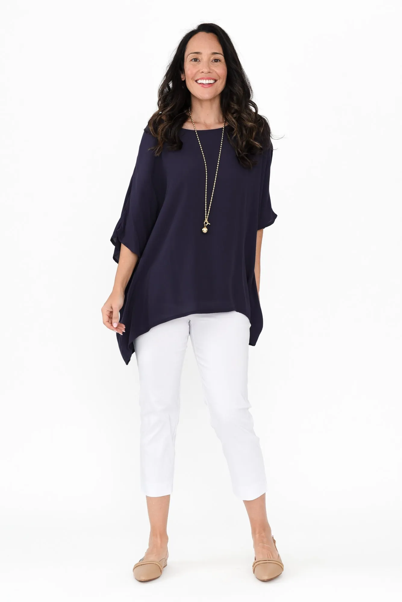 Cody White Stretch Capri Pants sold by Blue Bungalow product image thumbnail 5