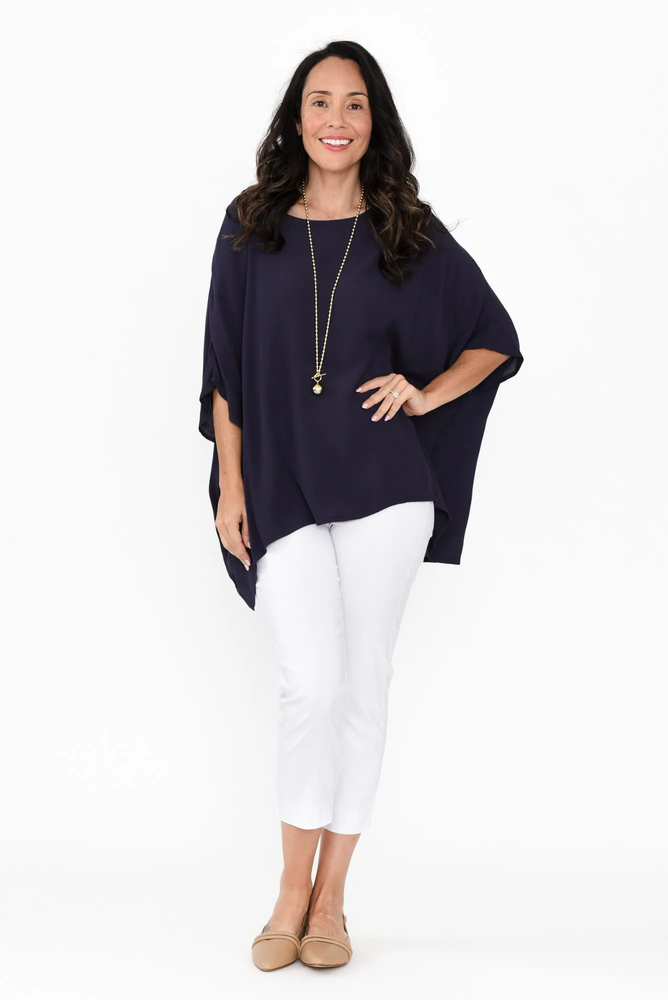 Cody White Stretch Capri Pants sold by Blue Bungalow product image thumbnail 2