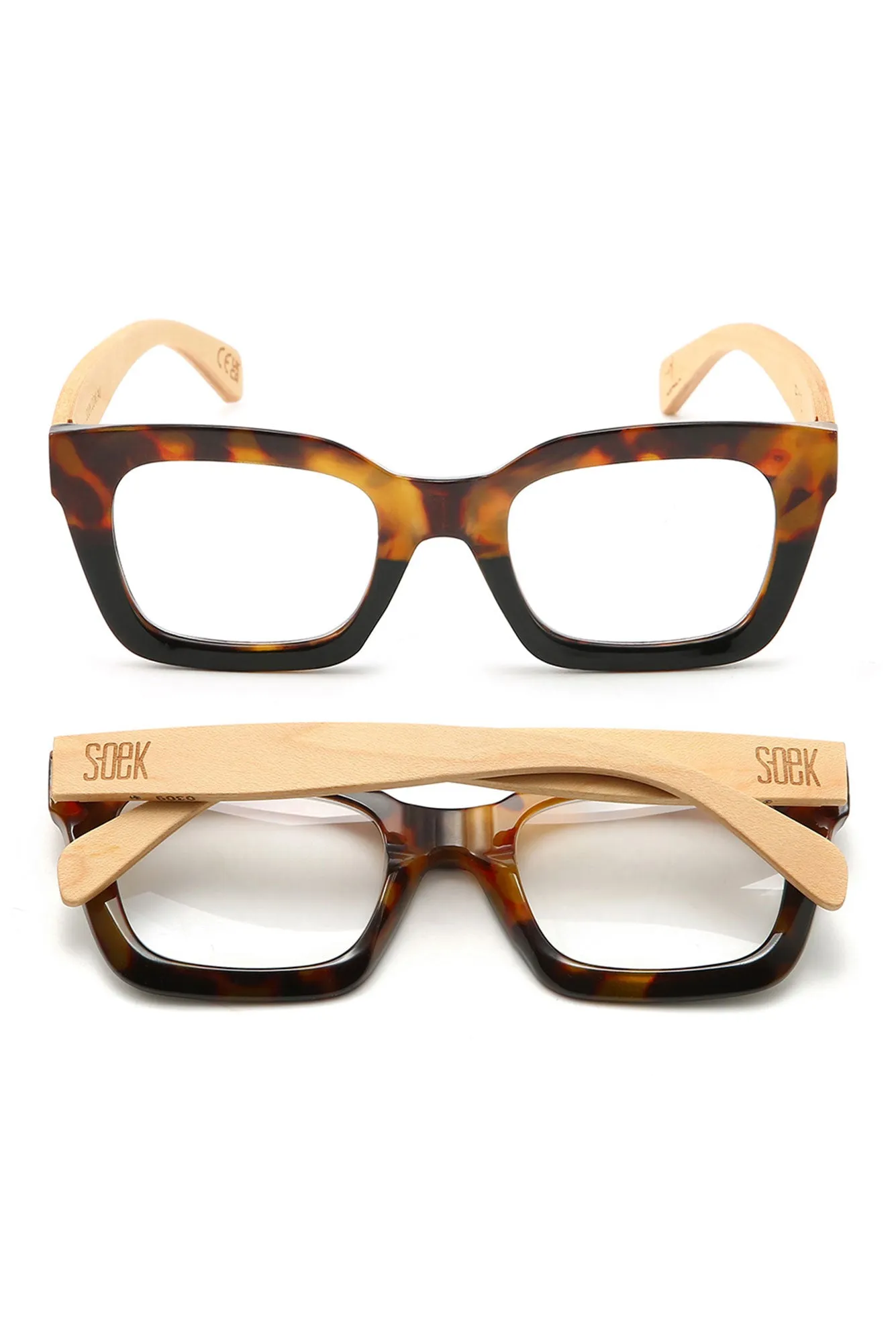 Aurelia Tortoiseshell Wooden Reading Glasses sold by Blue Bungalow product image thumbnail 2