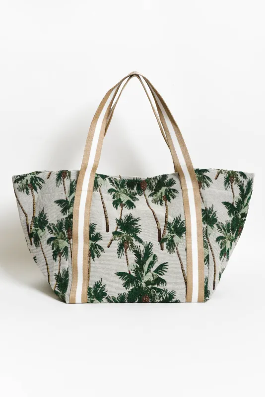 Encino Green Palm Tote Bag sold by Blue Bungalow
