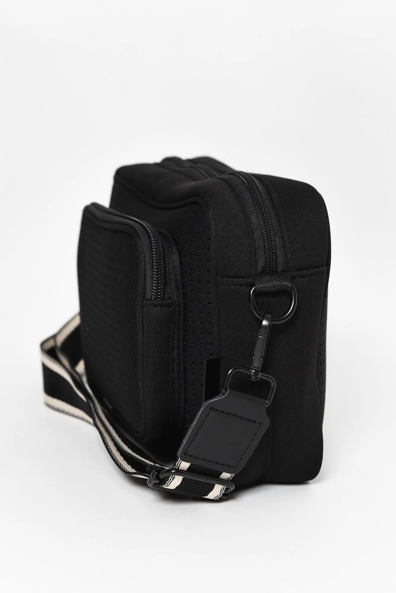Nellie Black Neoprene Metro Crossbody Bag sold by Blue Bungalow product image thumbnail 2