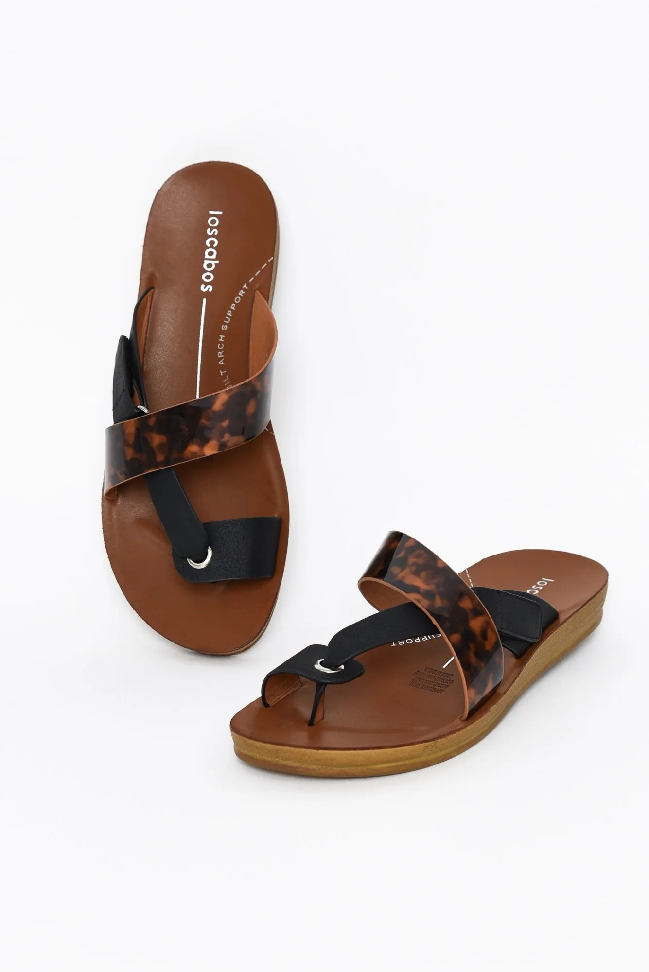 Bry Black Tortoise Multi Strap Slide sold by Blue Bungalow