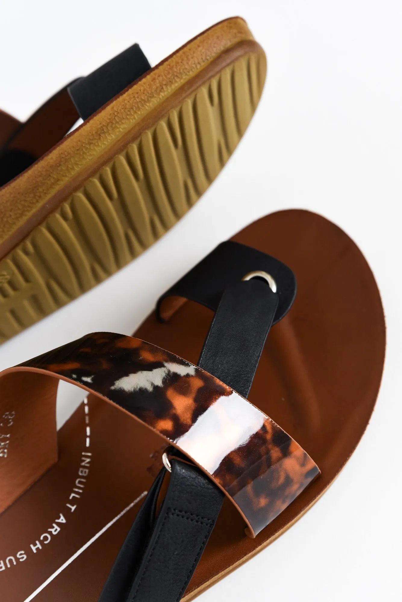 Bry Black Tortoise Multi Strap Slide sold by Blue Bungalow product image thumbnail 4