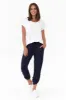Navy Bamboo Pocket Pants sold by Blue Bungalow