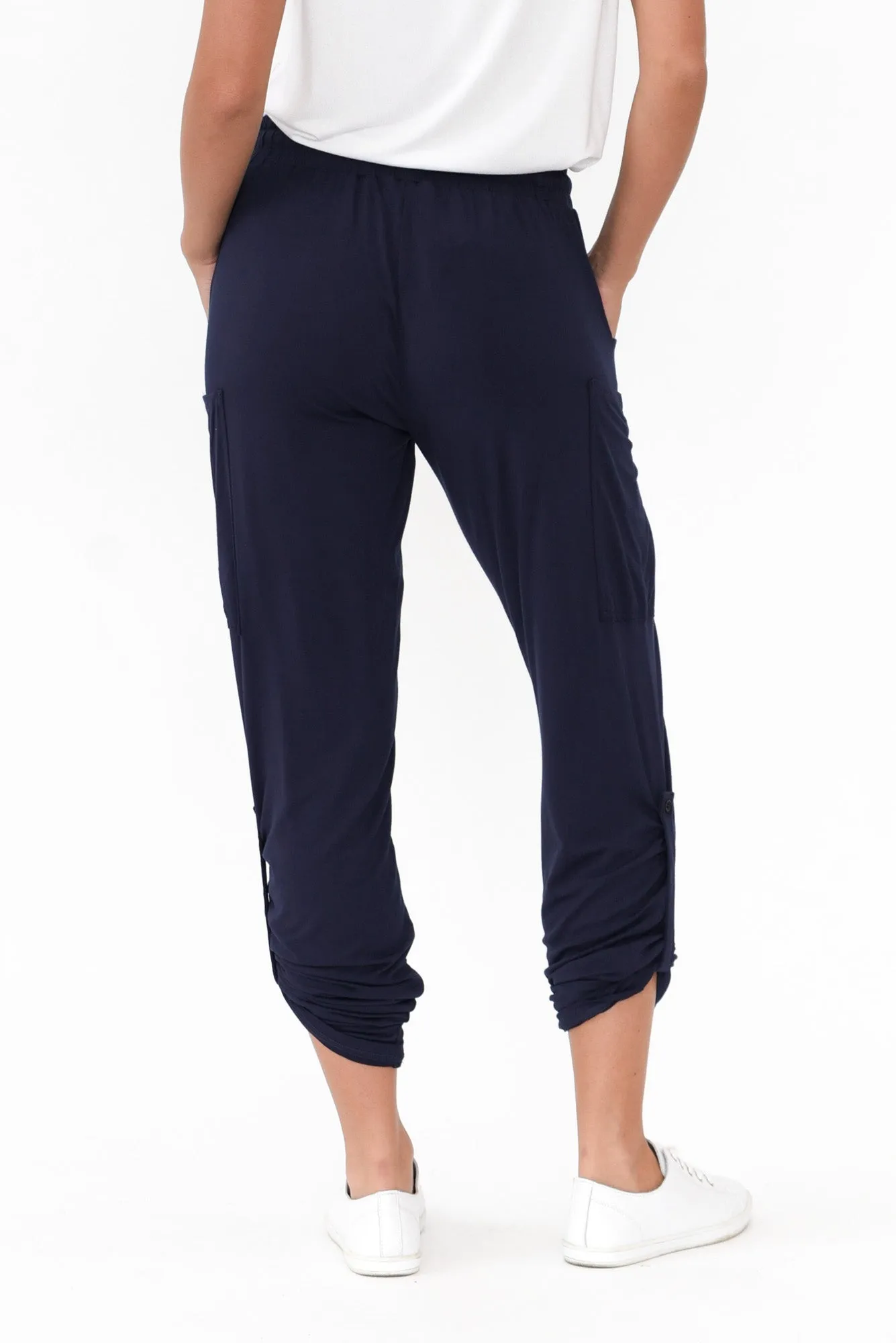 Navy Bamboo Pocket Pants sold by Blue Bungalow product image thumbnail 5