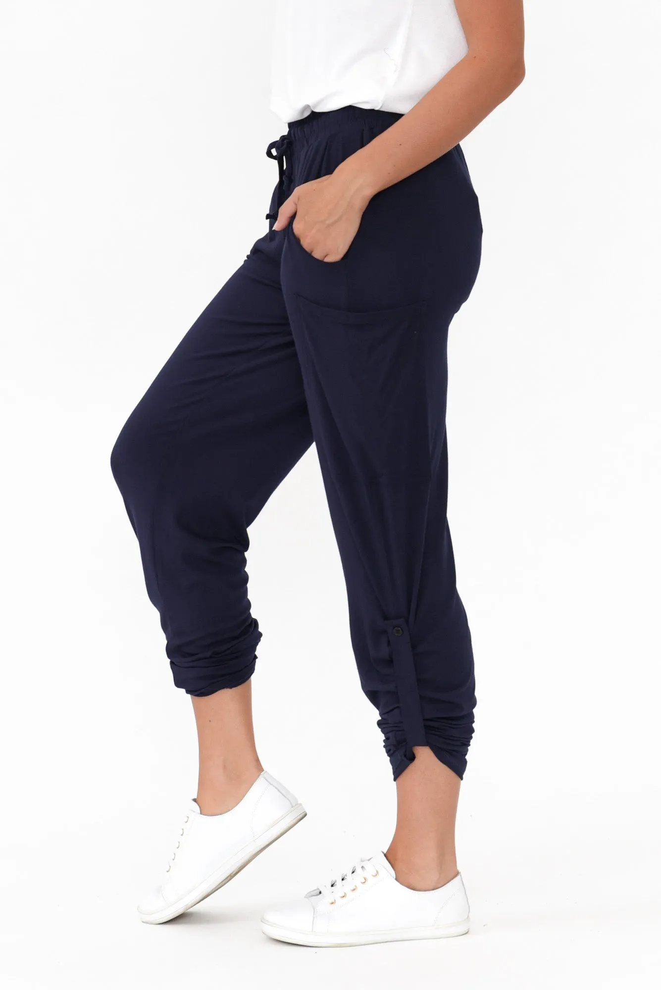 Navy Bamboo Pocket Pants sold by Blue Bungalow product image thumbnail 4