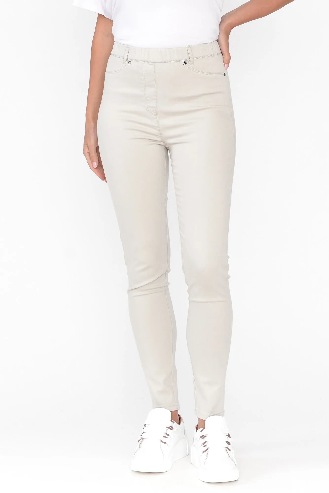Reed Stone Stretch Cotton Pants sold by Blue Bungalow