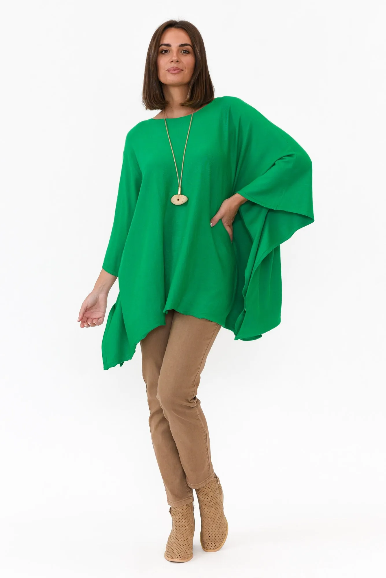 Timothy Green Cotton Stretch Poncho sold by Blue Bungalow product image thumbnail 3