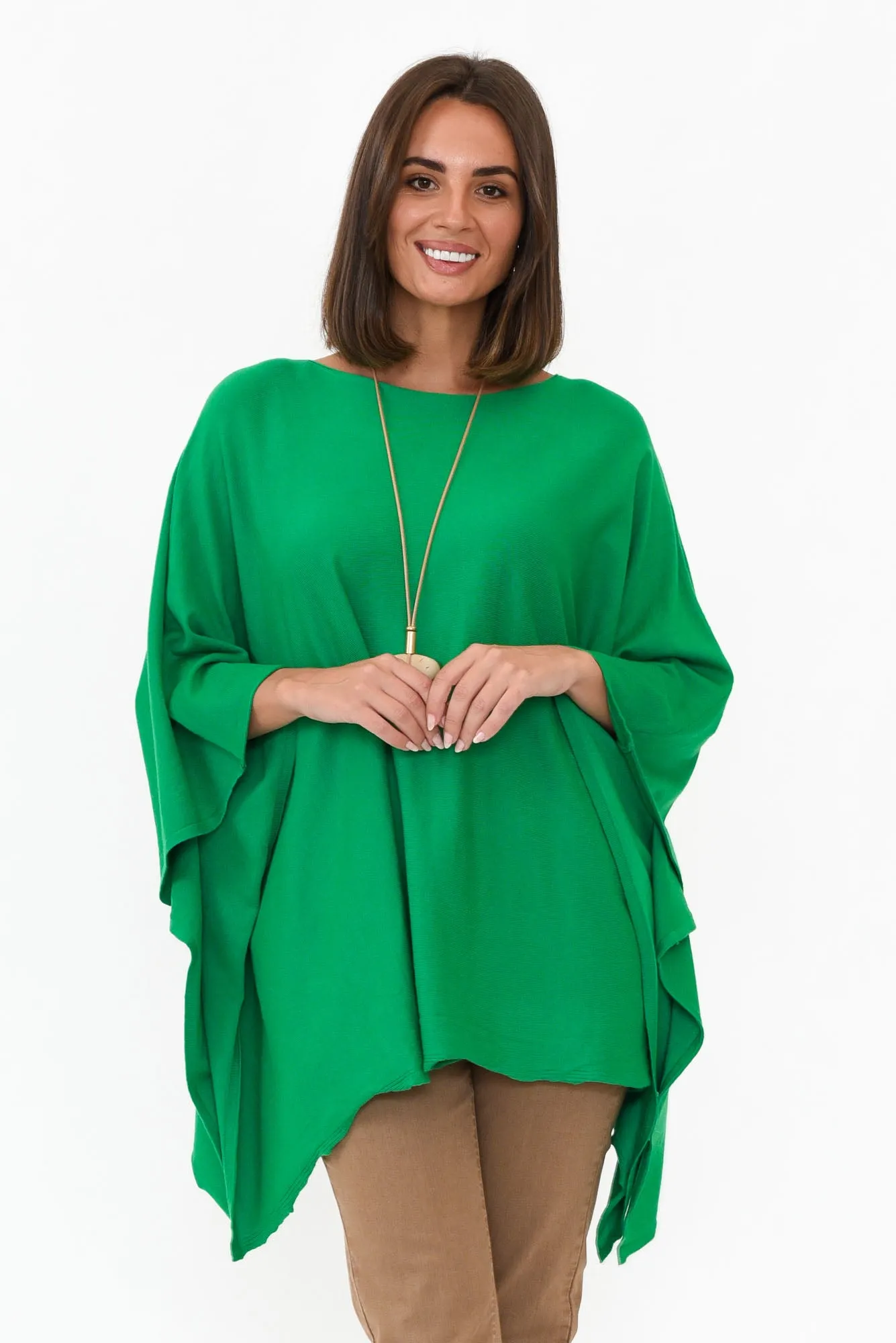 Timothy Green Cotton Stretch Poncho sold by Blue Bungalow product image thumbnail 2