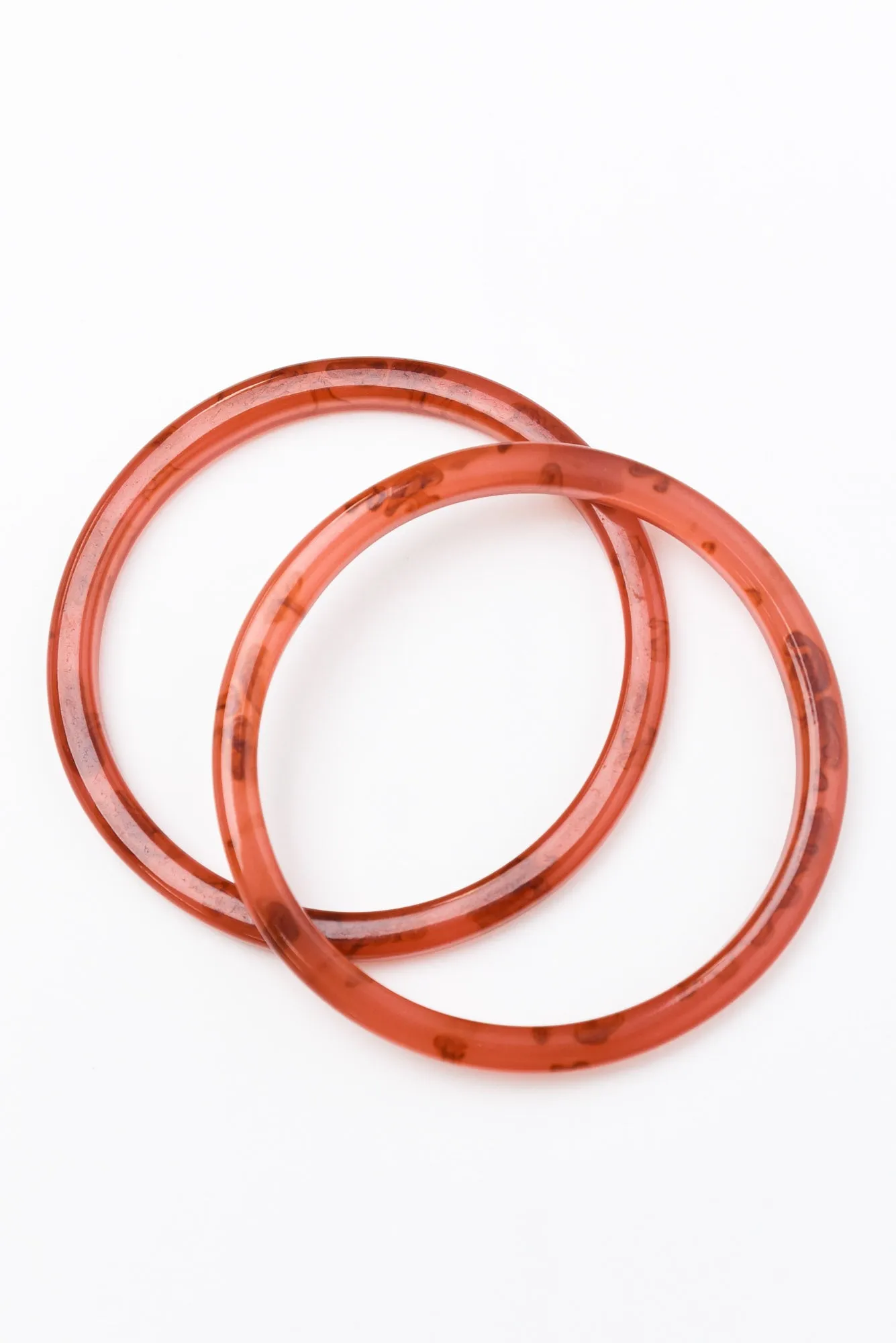 Afina Orange Bangle Set sold by Blue Bungalow