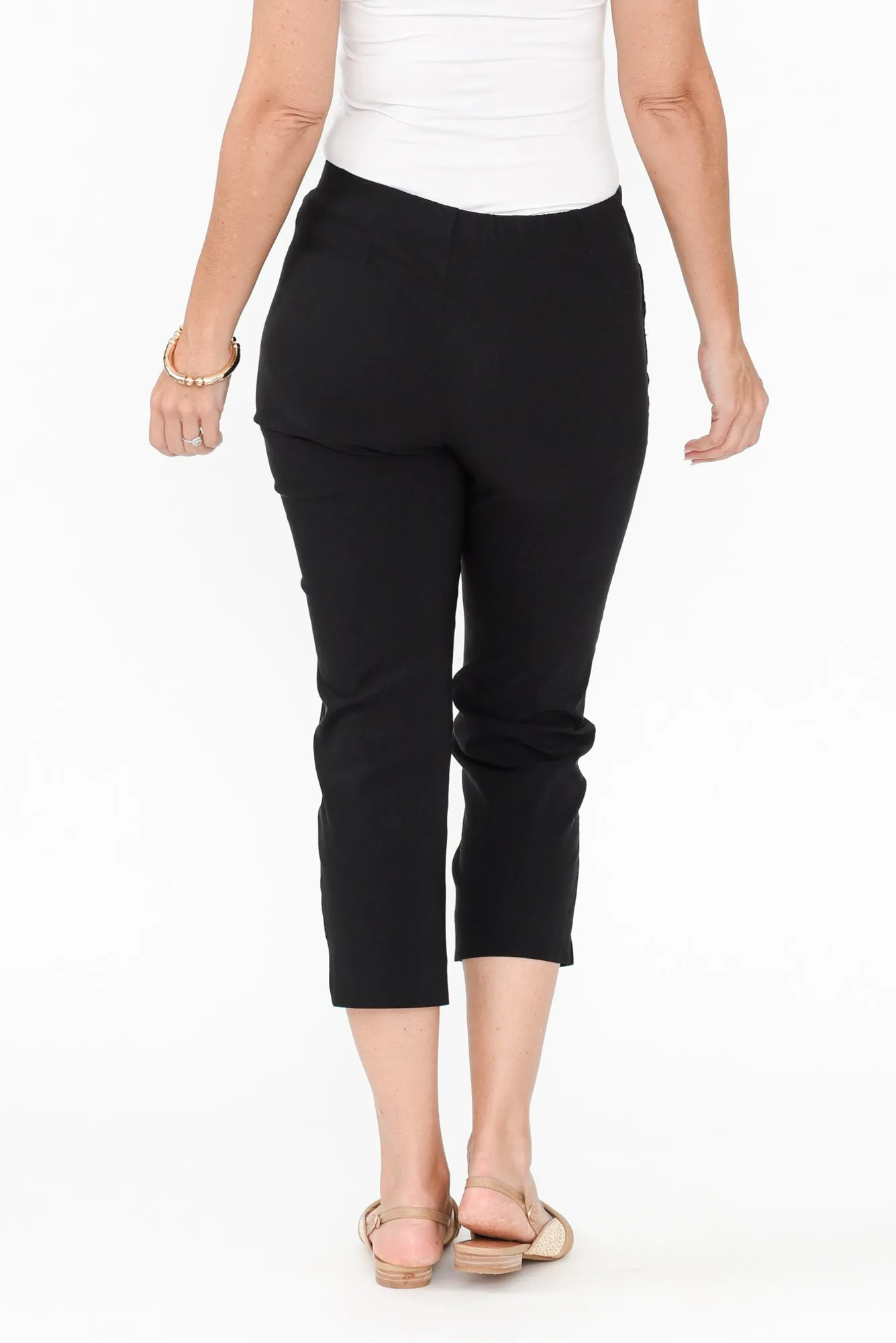 Cody Black Stretch Capri Pants sold by Blue Bungalow product image thumbnail 5