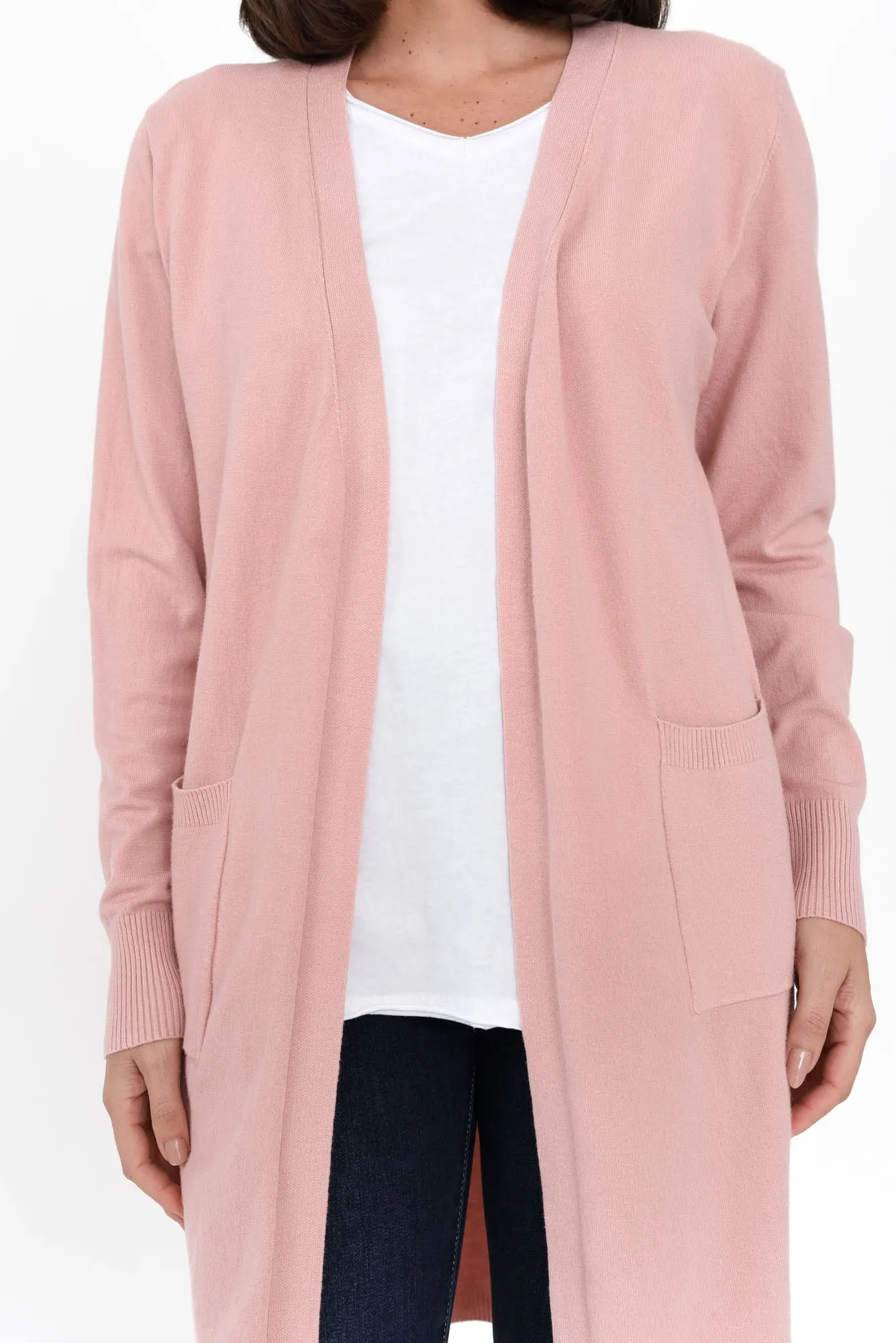 Issa Blush Knit Pocket Cardigan sold by Blue Bungalow product image thumbnail 4