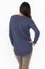Sophie Deep Blue Knit Jumper sold by Blue Bungalow
