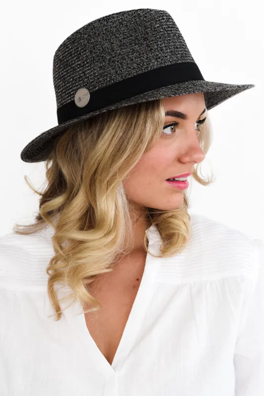 Charcoal Travel Fedora sold by Blue Bungalow