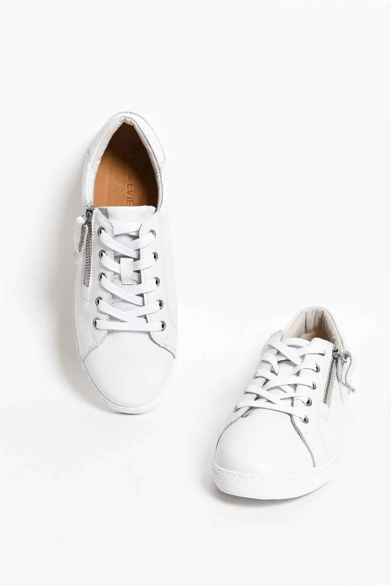 Salute White Leather Sneaker sold by Blue Bungalow
