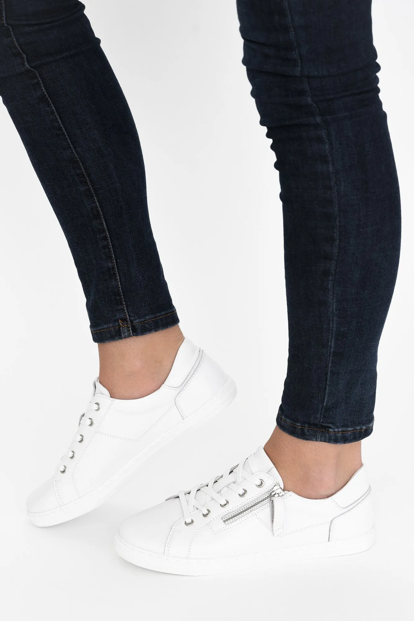 Salute White Leather Sneaker sold by Blue Bungalow product image thumbnail 2
