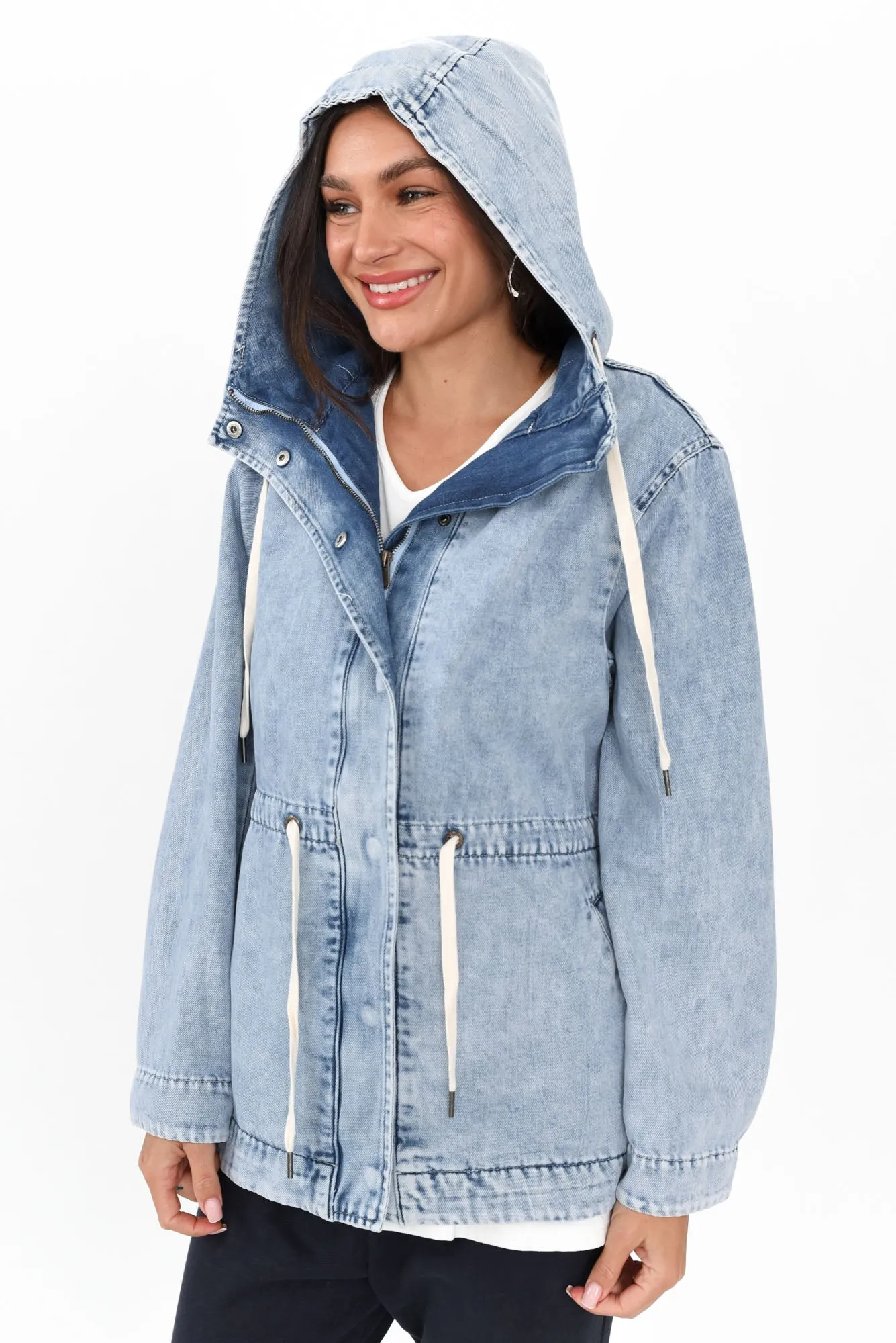 Kingston Light Blue Denim Jacket sold by Blue Bungalow product image thumbnail 3