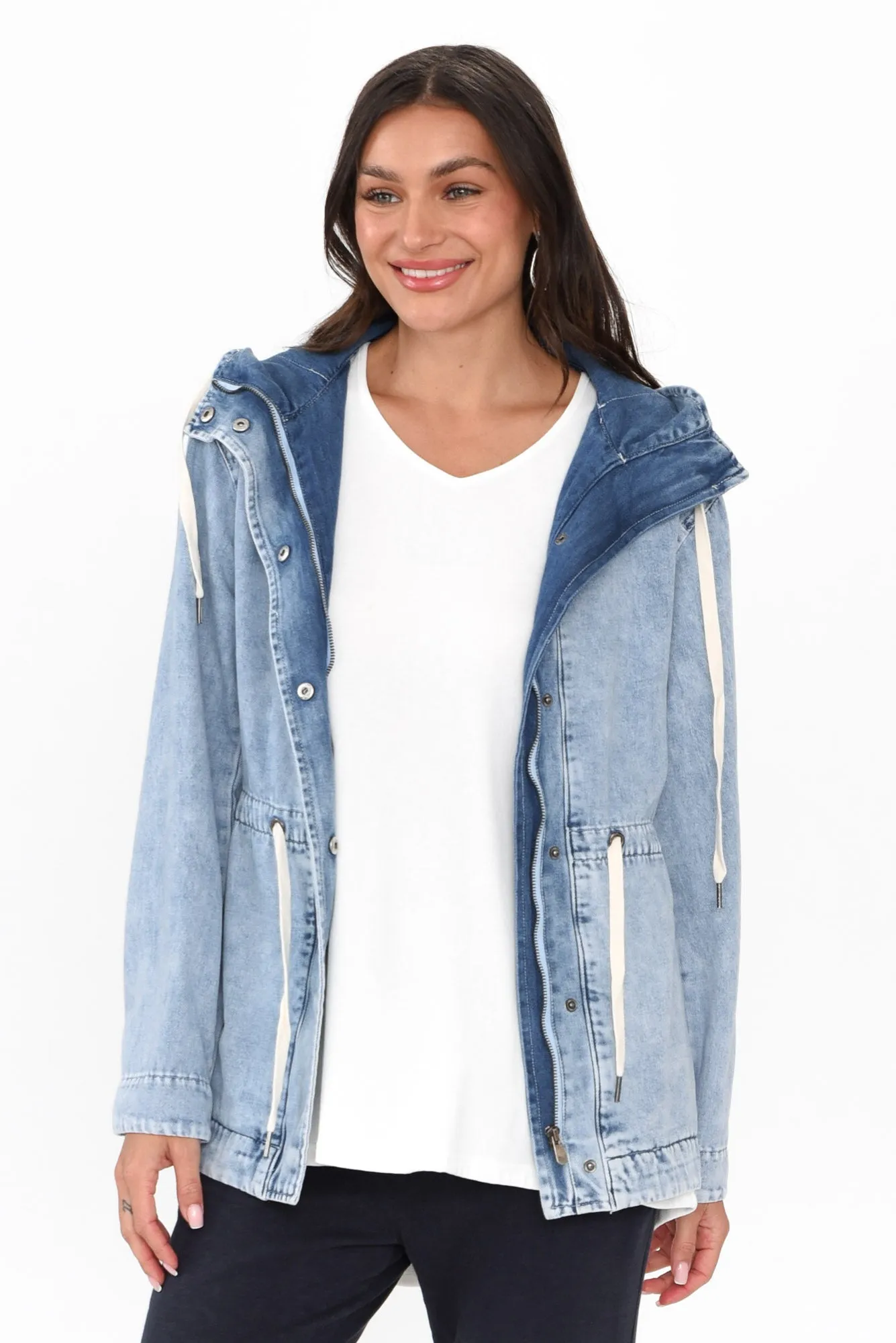 Kingston Light Blue Denim Jacket sold by Blue Bungalow
