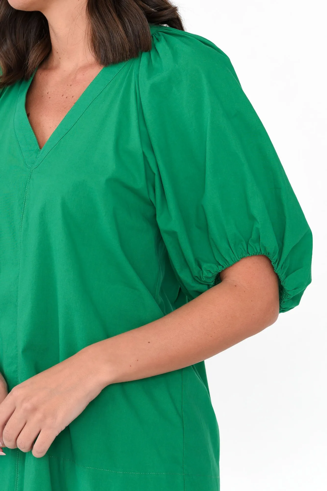 Juliet Green Cotton Blouse Top sold by Blue Bungalow product image thumbnail 5