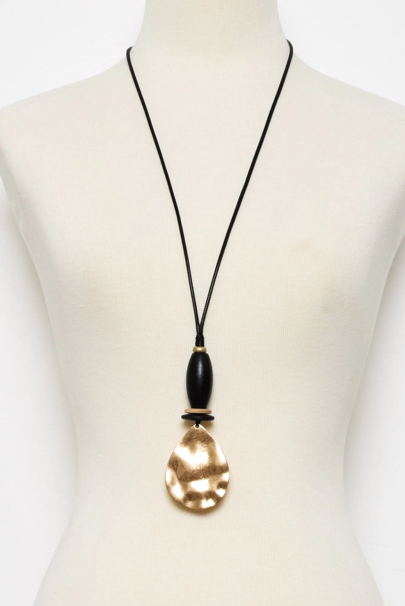 Hildy Black Pendant Necklace sold by Blue Bungalow product image thumbnail 2