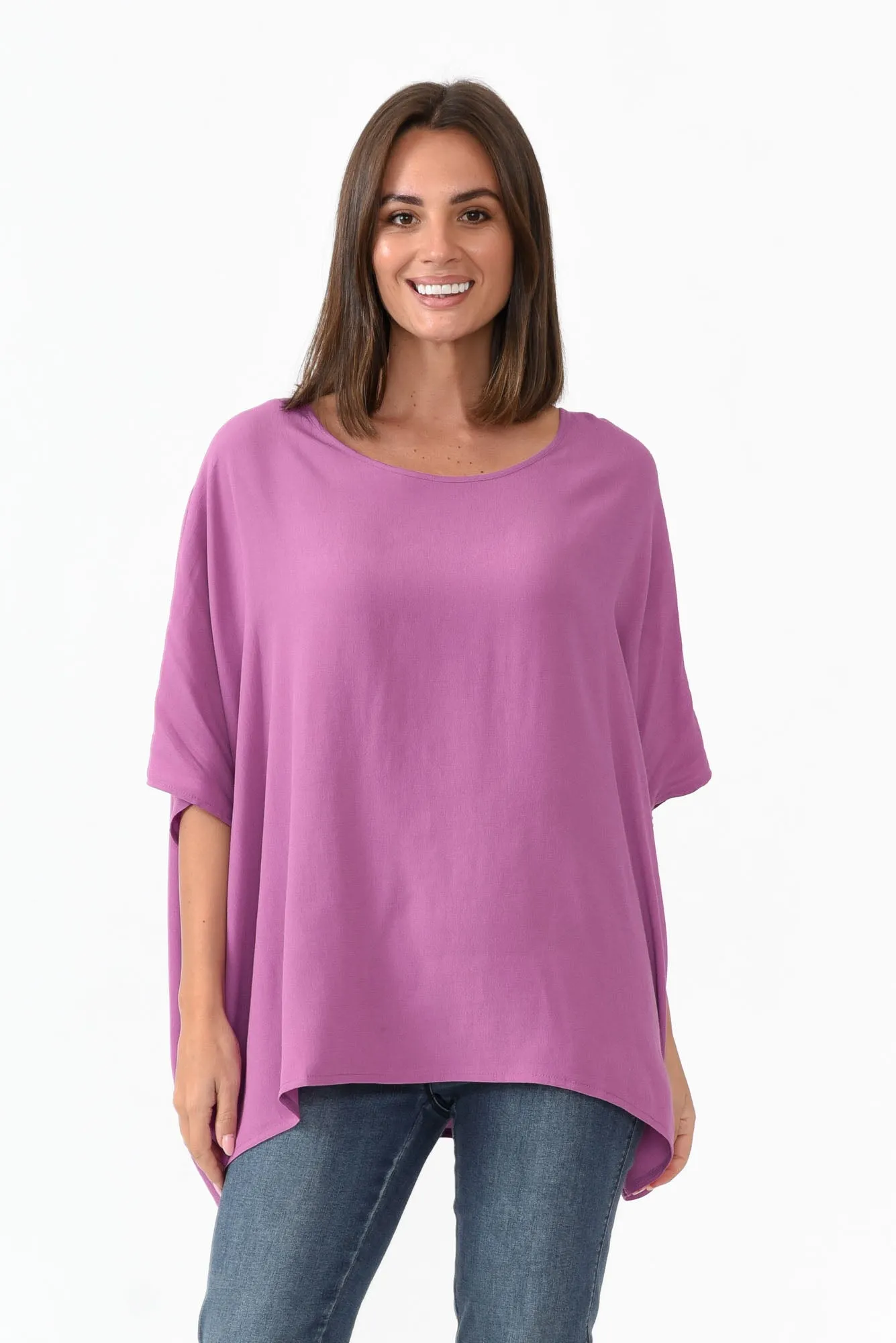 Mali Purple Drape Top sold by Blue Bungalow