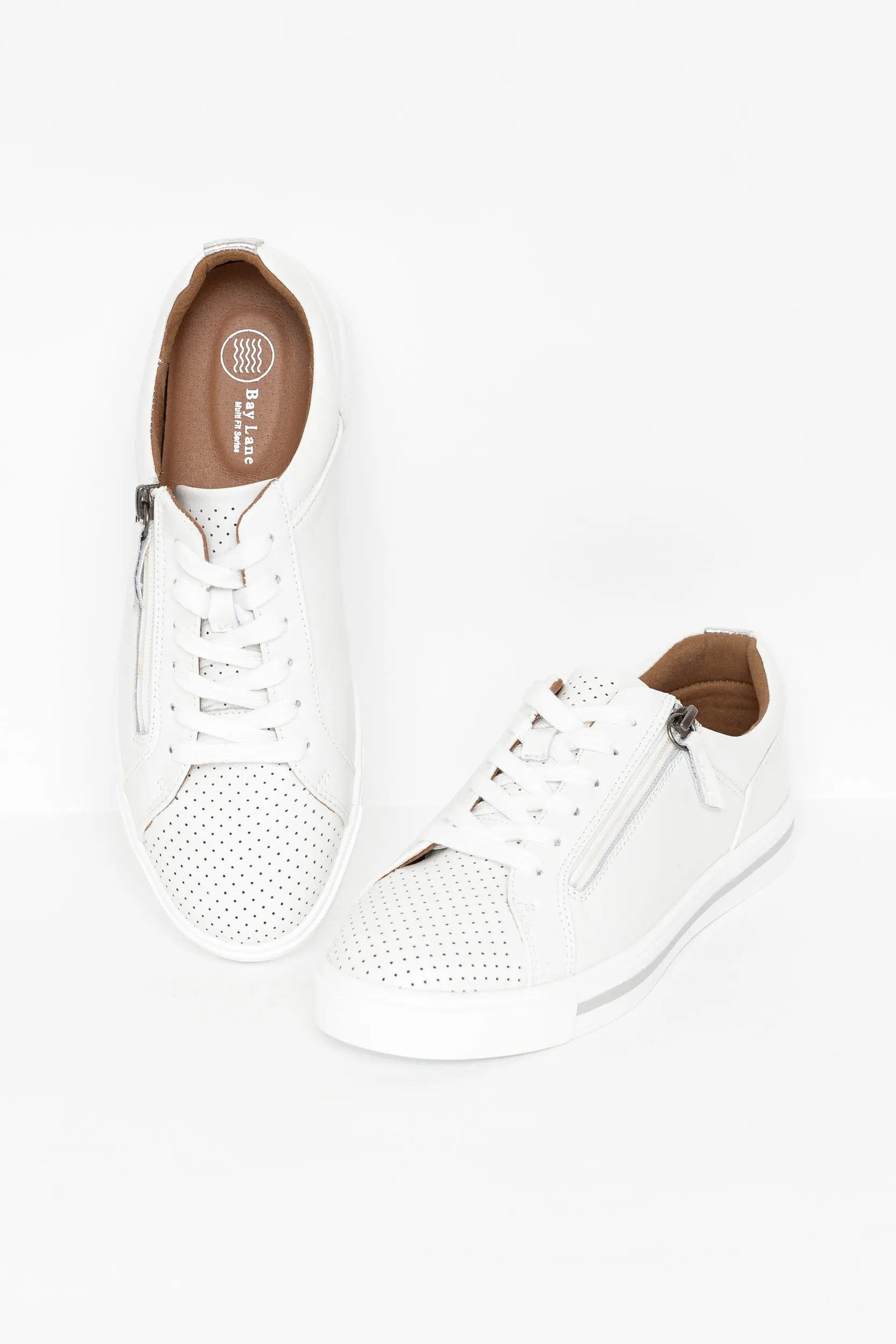 Carissa White Silver Sneaker sold by Blue Bungalow product image thumbnail 2