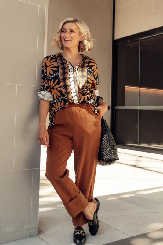 Seria Rust Cuff Pants sold by Blue Bungalow