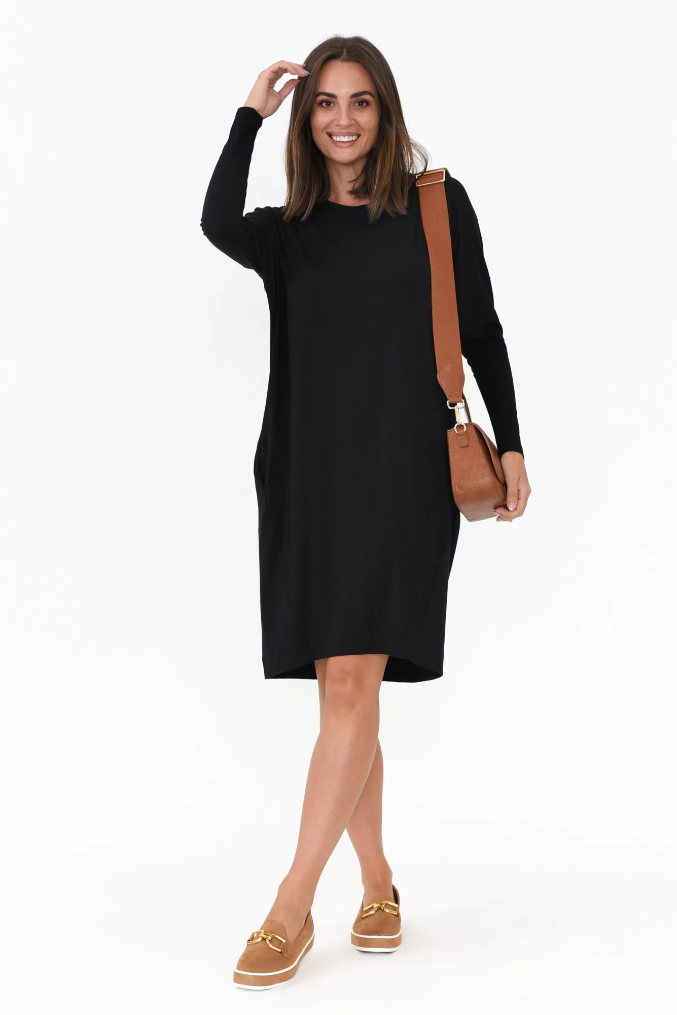 Turner Black Bamboo Dress sold by Blue Bungalow
