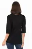 Fia Black Sleeved Crinkle Cotton Top sold by Blue Bungalow