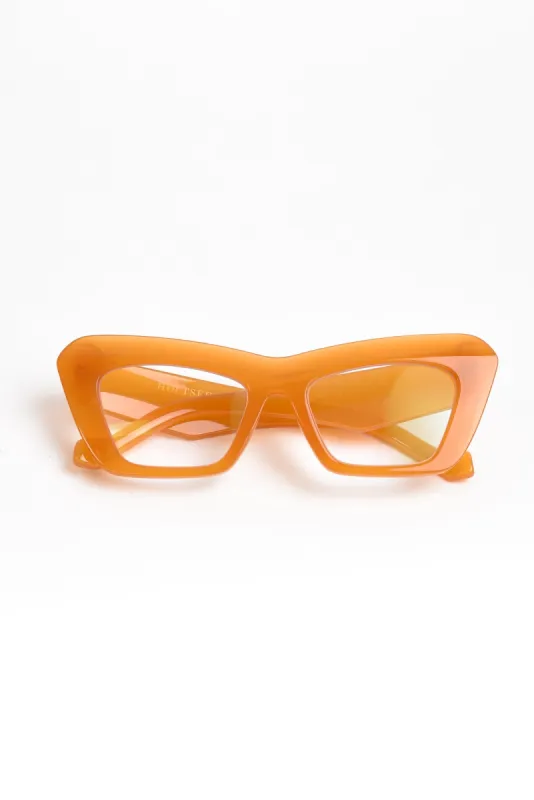 Clovelly Orange Reading Glasses sold by Blue Bungalow