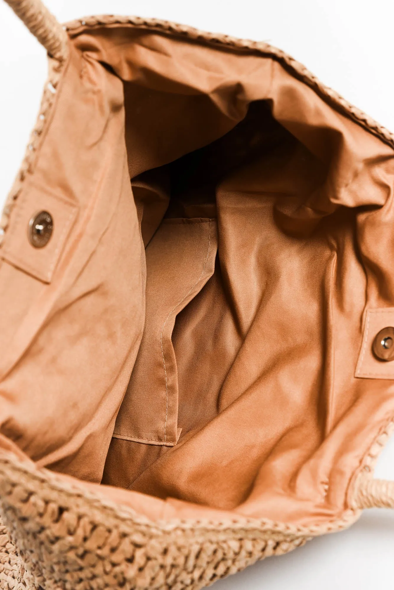 Venya Tan Straw Tote Bag sold by Blue Bungalow product image thumbnail 3