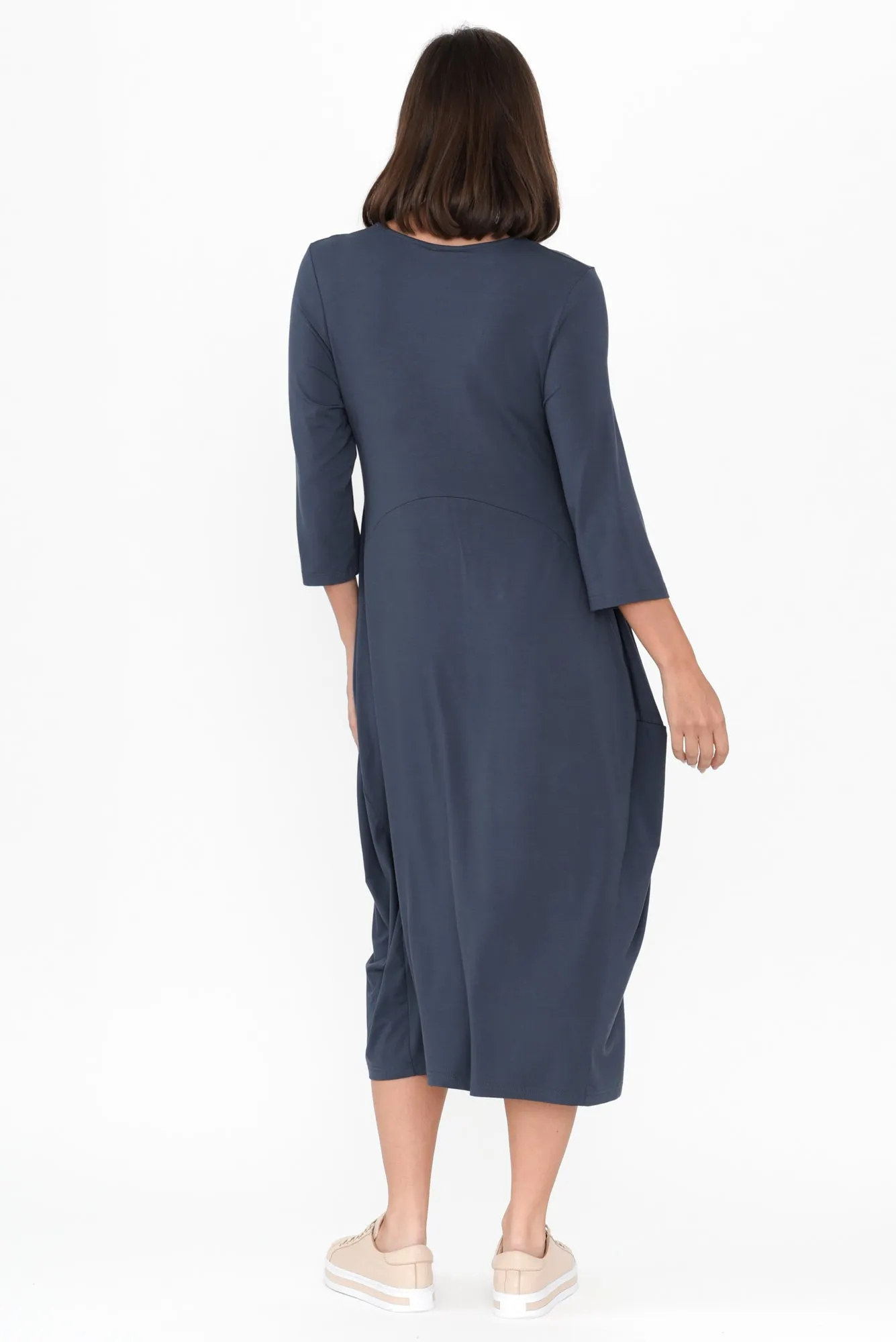 Glenda Blue Crescent Dress sold by Blue Bungalow product image thumbnail 4