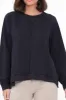 Chessie Black Cotton Long Sleeve Top sold by Blue Bungalow