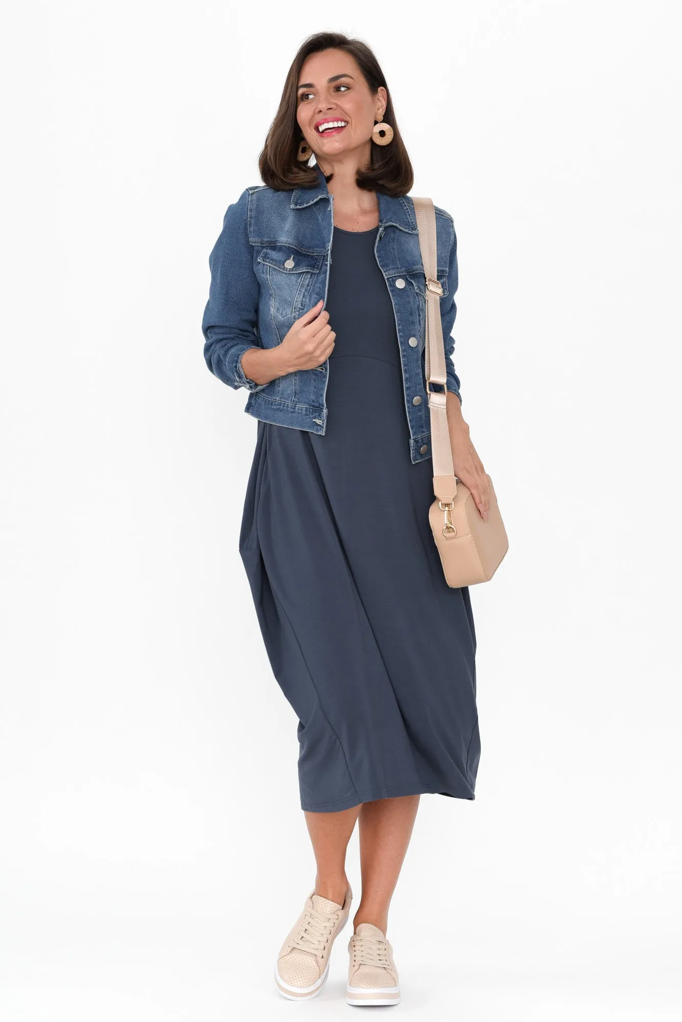 Glenda Blue Crescent Dress sold by Blue Bungalow product image thumbnail 2