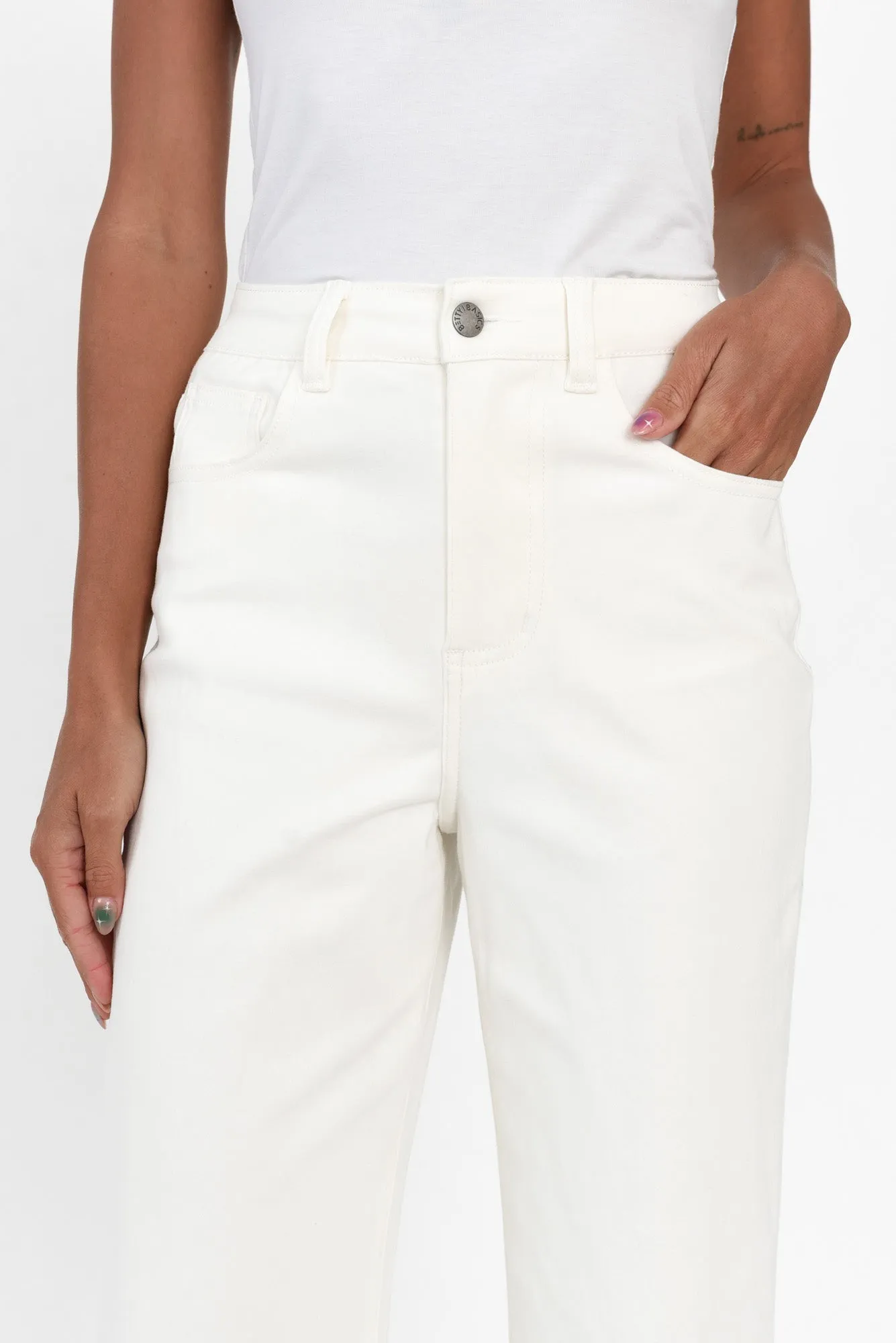 Winnie White Wide Leg Jeans sold by Blue Bungalow product image thumbnail 5