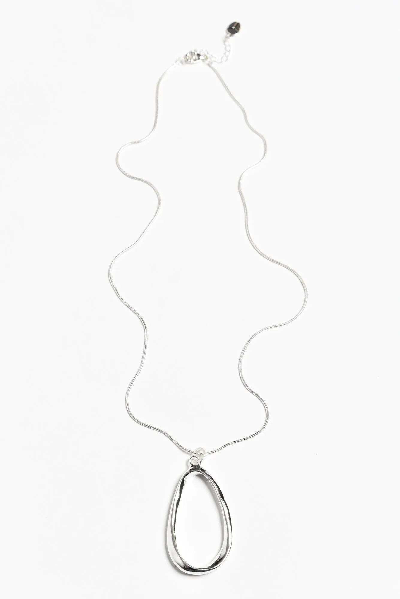 Francesca Silver Pendant Necklace sold by Blue Bungalow