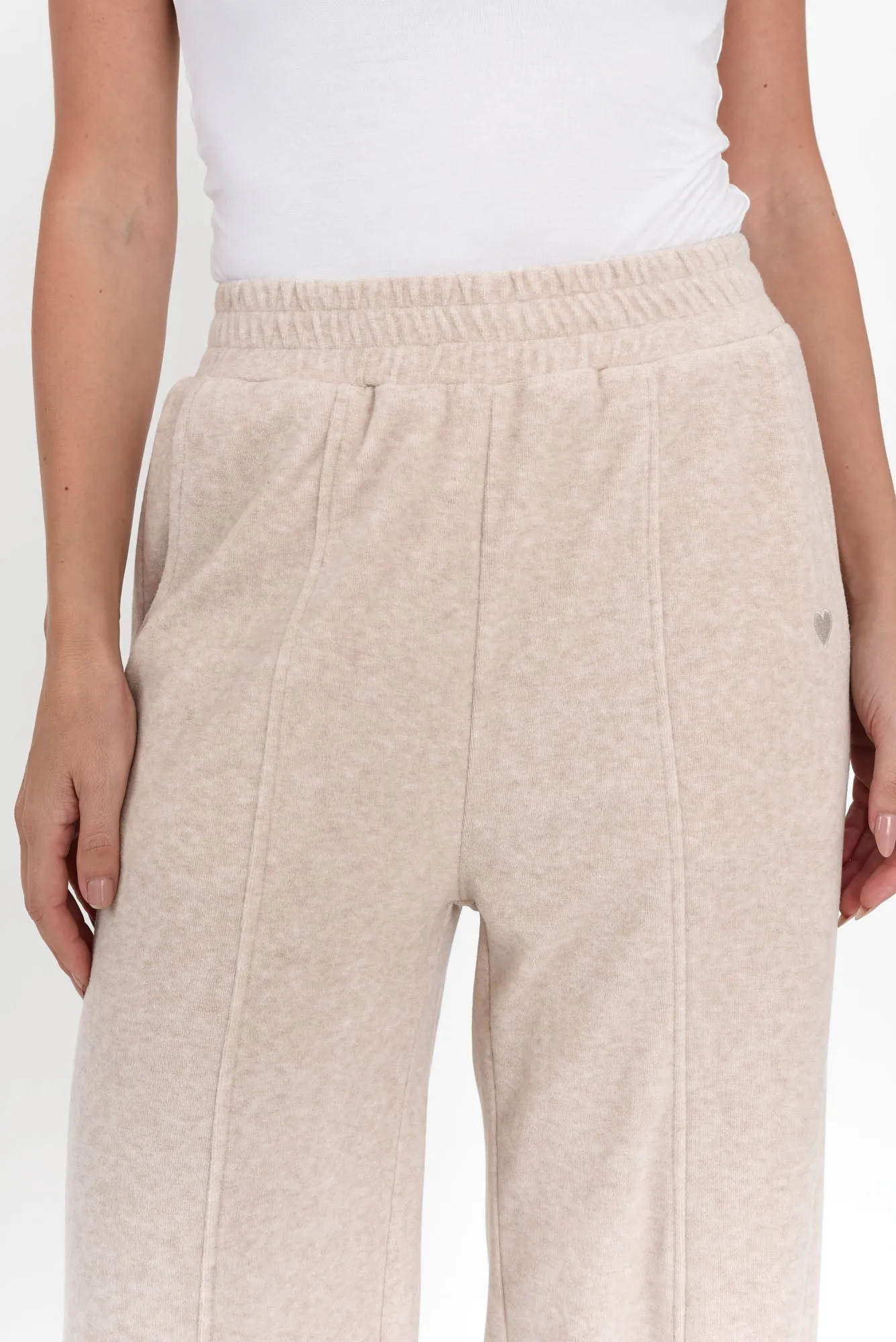 Jessa Beige Terry Pants sold by Blue Bungalow product image thumbnail 5