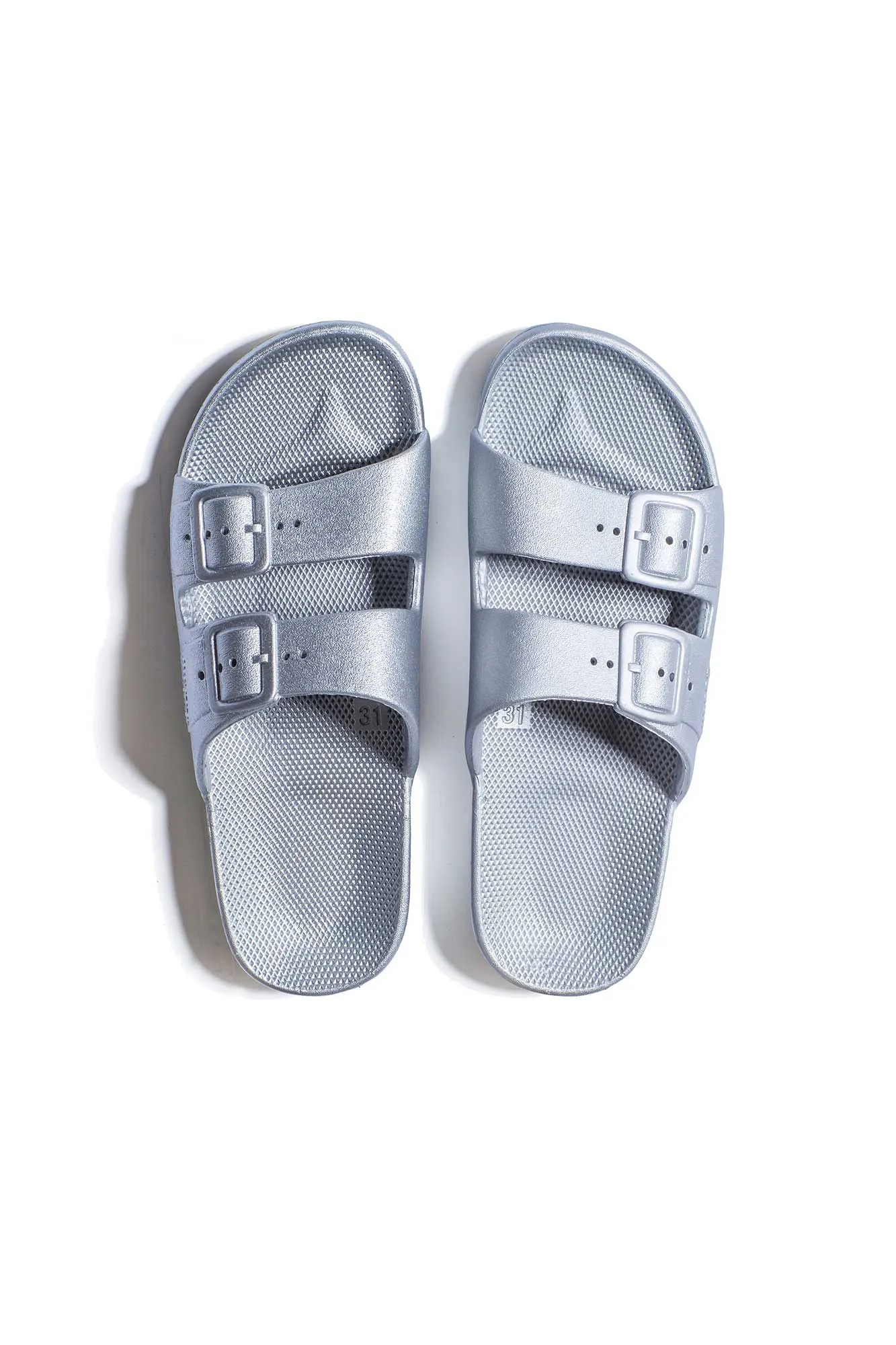 Carter Silver Vegan Slides sold by Blue Bungalow product image thumbnail 2