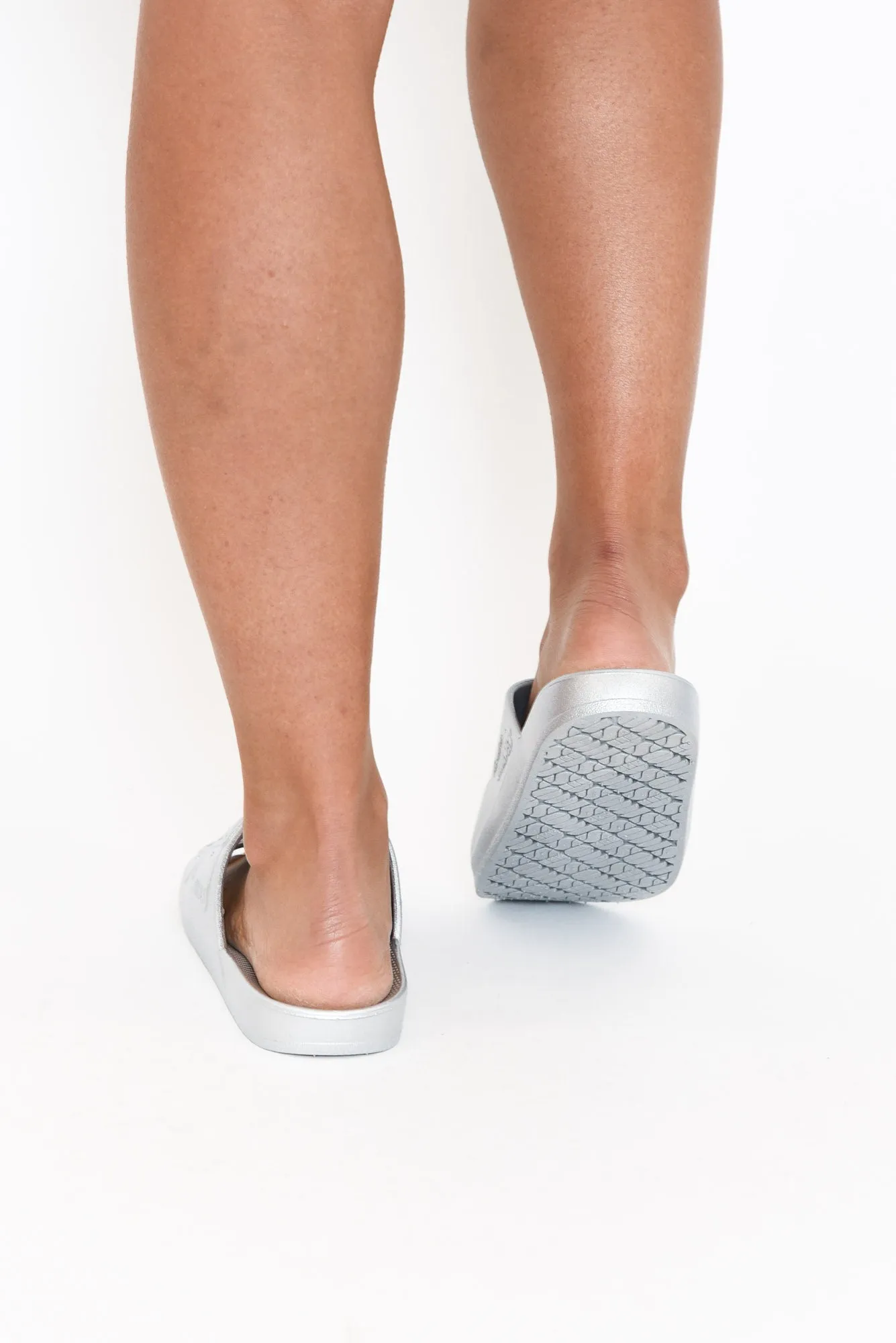 Carter Silver Vegan Slides sold by Blue Bungalow product image thumbnail 5