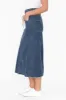 Lusia Dark Blue Denim Tie Skirt sold by Blue Bungalow
