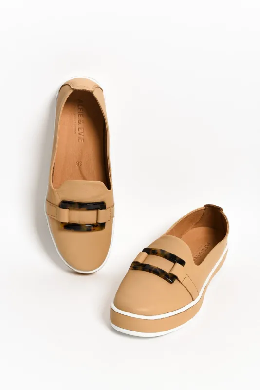 Wynn Tan Leather Loafer sold by Blue Bungalow