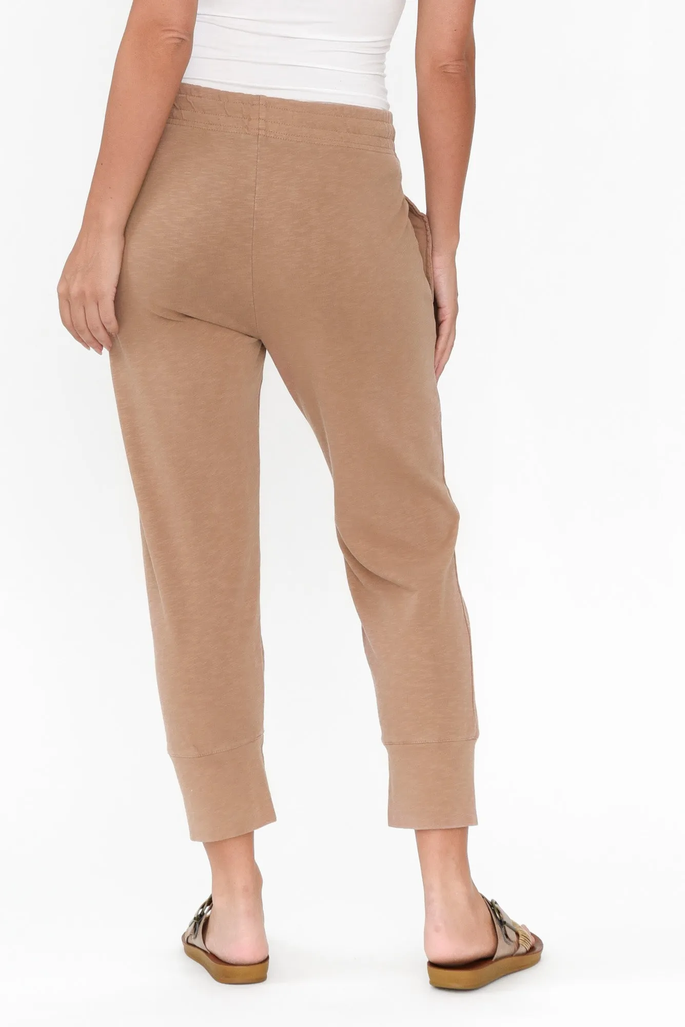 Fundamental Brunch Mocha Cotton Sweatpants sold by Blue Bungalow product image thumbnail 5