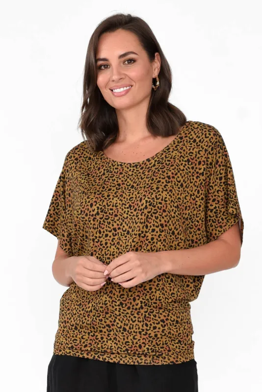 Brown Animal Maui Tee sold by Blue Bungalow