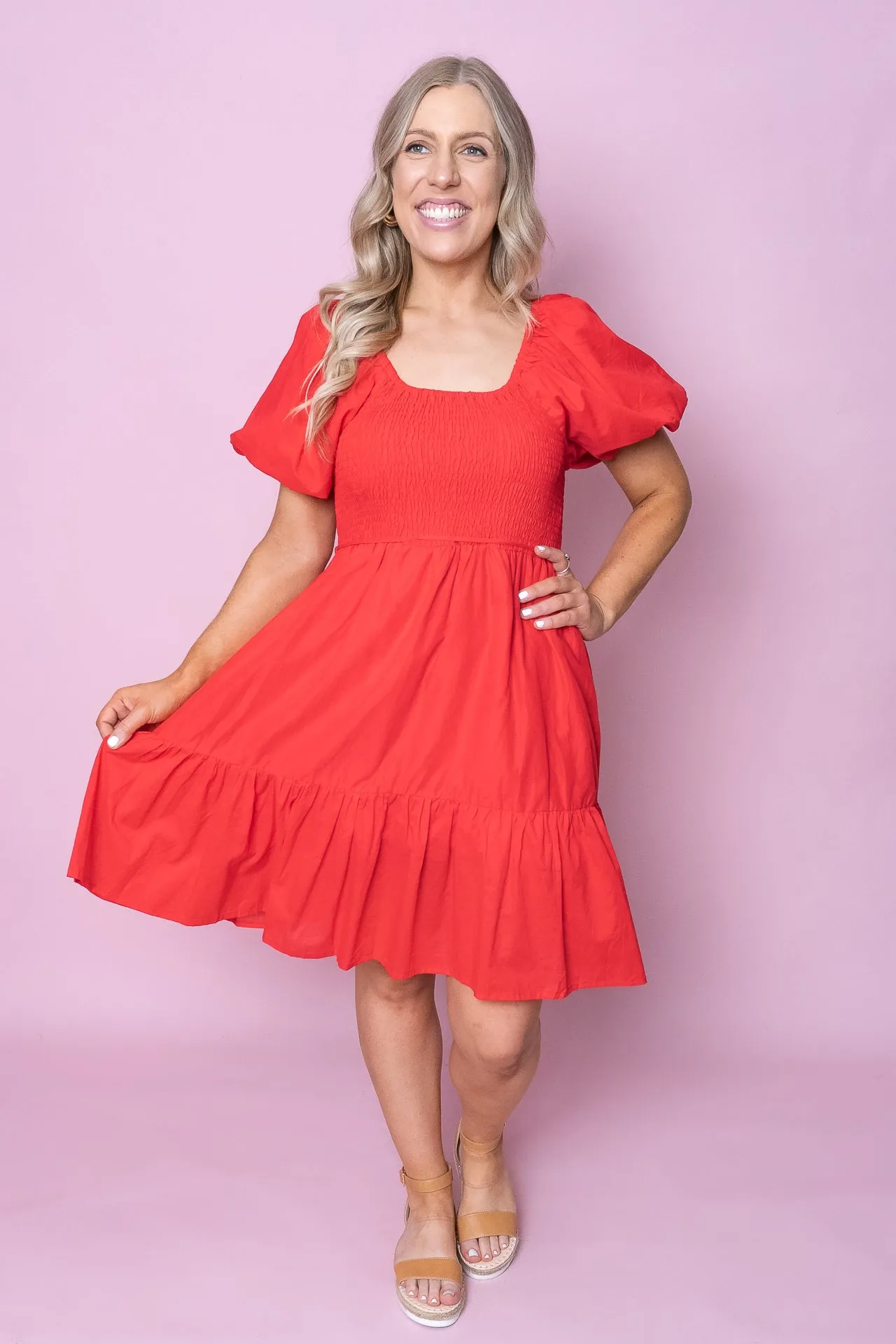 Penelope Dress in Red sold by Always Alice product image thumbnail 3