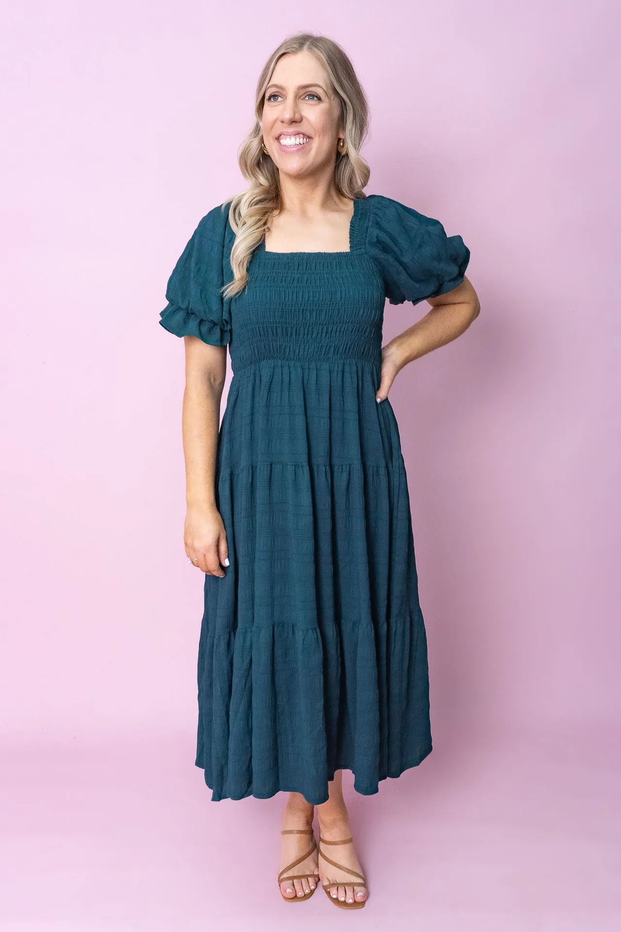 Eloise Dress in Emerald sold by Always Alice product image thumbnail 3
