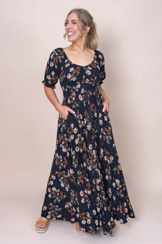 Nikka Maxi Dress in Navy sold by Always Alice