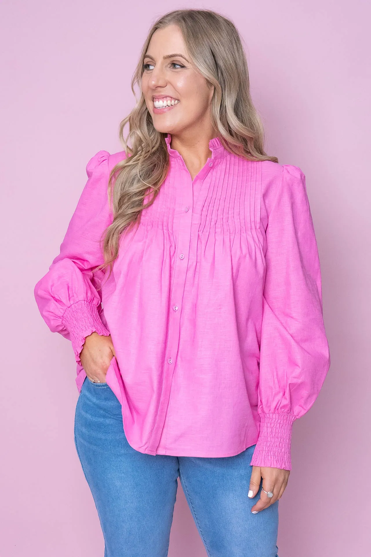 Rosetta Top in Pink sold by Always Alice