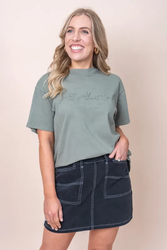 Classic Tee in Khaki - All About Eve - Final Sale sold by Always Alice